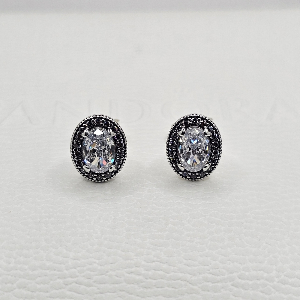 Authentic Pandora Elegance Stud Earrings - image 2